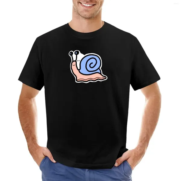 Herren-Tanktops „Just A Little Guy Snail“-T-Shirt, ästhetische Kleidung, grafische Herren-T-Shirts