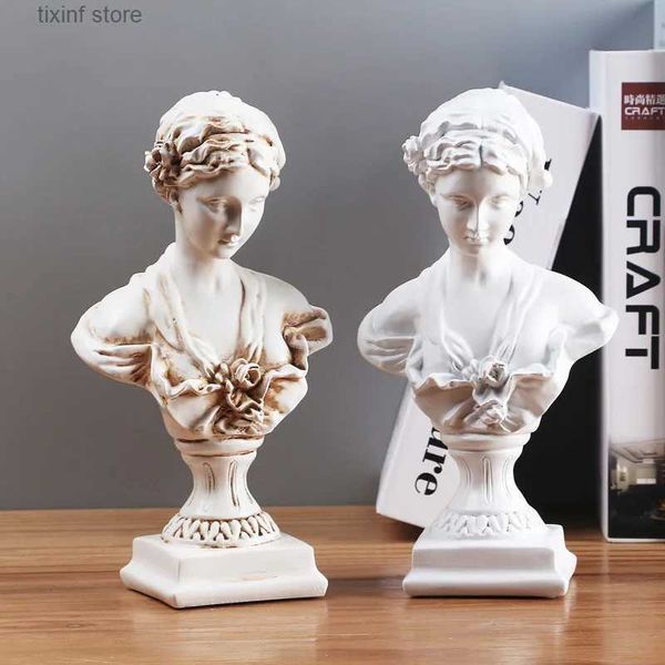 Estatuetas de objetos decorativos Resina Vênus Estatueta Romana Vênus Deusa De Milo Afrodite de Milos Estátua da Grécia Antiga Decoração de escritório doméstico T240309