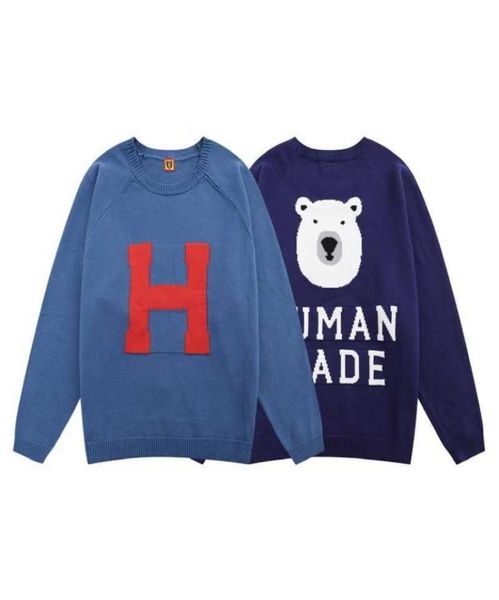 Men039s Maglioni cartoon orso polare maglione autunno sciolto OS Pullover girocollo unisex maglione alla moda4154138