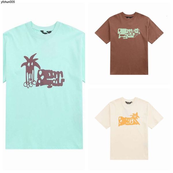 Stampa a maniche corte Magliette da uomo Abbigliamento firmato Moda Top Upside Down Neon Tees Pxp Painted Classic Hurricane Star spruzzato Broken Shark Tee Tops 48nc