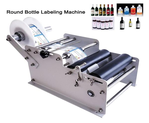 Máquina de rotulagem manual, dispositivo de rotulagem de garrafas redondas para latas, vidro de vinho, garrafas plásticas, adesivo à mão 5229102