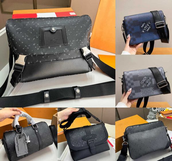 Cross Body Hot Designer Bag Designer Bag Homens e Mulheres Designer Messenger Bag Clássico Magnético Fechado Revestido De Couro De Lona Bolsa De Ombro Crossbody Bag Nova Moda