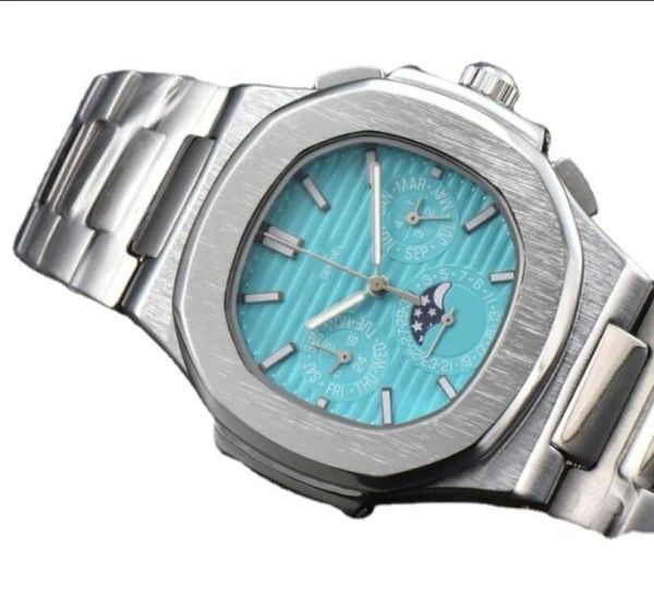 2024 Homens Mulheres NautilusS 5740 Relógios de Pulso À Prova D 'Água Relógios Cool Men Watch Moda Relógio de Pulso Esportes Aço Inoxidável Calendário de Quartzo Mens Presente Aquanaut