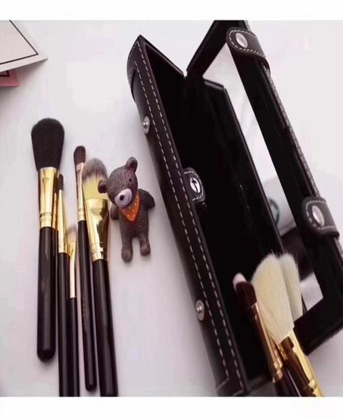 Kit de pincéis de maquiagem com embalagem de barril de novas marcas Marcas de maquiagem 9pcs pincel com espelho vs sereia92884656161004