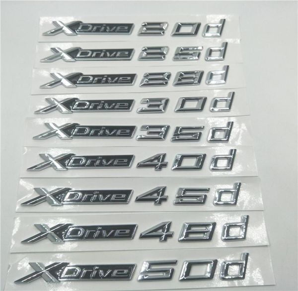 Xdrive 20d 25d 28d 30d 35d 40d 45d 48d 50d Tür Seite Emblem Hinten Stamm Logo Für BMW X1 x3 X5 X6 E83 E84 F25 F26 F485056911