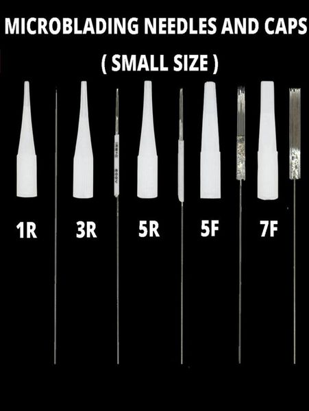 Interi 50 pezzi 1R3R5R5F7F Punte dell'ago della penna per trucco permanente usa e getta di piccole dimensioni Cappucci per aghi tradizionali per la macchina del tatuaggio187f3857720