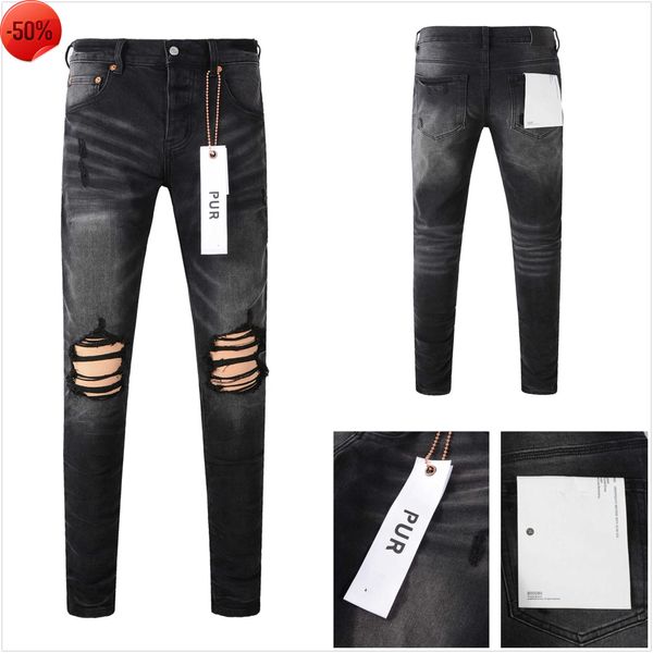 Jeans roxos jeans de grife para homens jeans de alta qualidade moda masculina jeans estilo legal calça de designer desgastado rasgado motociclista preto azul jeans slim fit motociclista CO