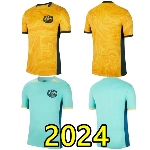 2023 2024 Australias National Team Soccer Jersey Kerr Yallop Kennedy Fowler Foord Catley Van Egmond Simon Polkinghorne Camisa de futebol masculina