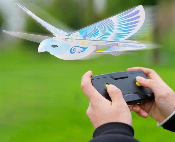 Flying Birds Elektronische Mini-RC-Drohne Spielzeug Hubschrauber 235 x 275 x 70 mm 360 Grad fliegendes RC-Vogelspielzeug 2 4 GHz Fernbedienung EBird236o4533087