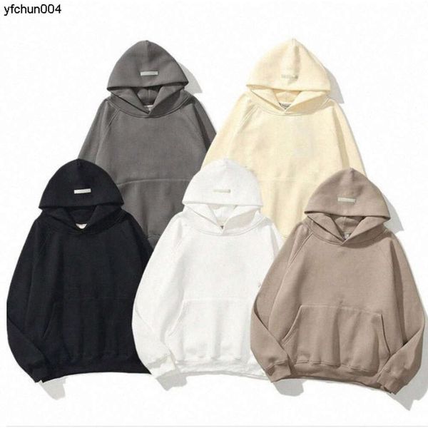 Ess Hoodies Mens Designer Hoodie Womens Moletom com Letras Impressão Top Quality Velvet Warmer Sweater Luxury Street Clothing Ksjt