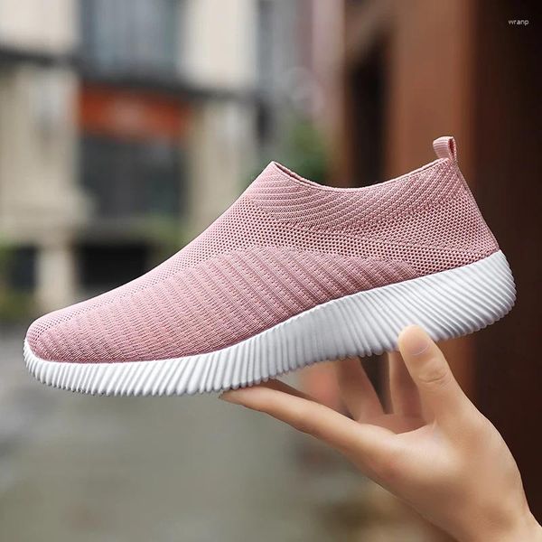 Sapatos casuais moda feminina correndo apartamentos respirável ao ar livre leve tênis andando primavera de alta qualidade