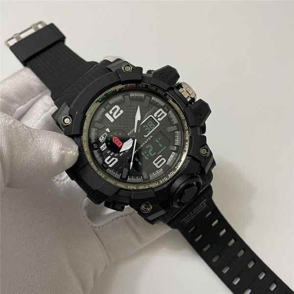 Erkek Lüks Sport Saatler Dijital Saat Ordusu Askeri Şok Dayanıklı Kol saati Silikon Moda Kuvars Saatler Orijinal Kutu Reloj251H