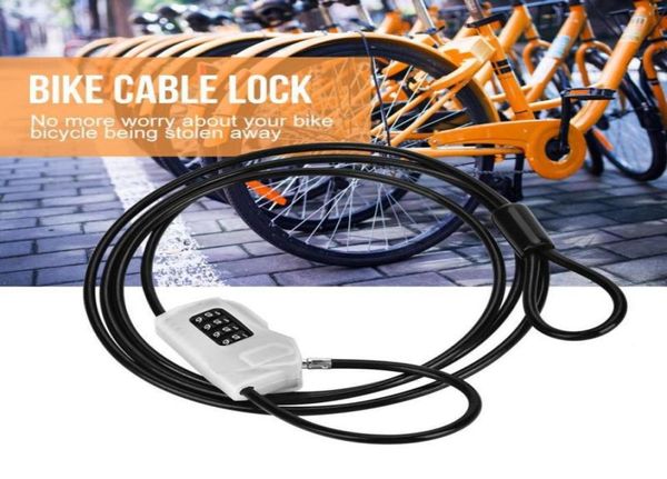 Lucchetti per bici 2M Lucchetto per cavo per bicicletta Mountain Road Moto Antifurto Sicurezza Acciaio Moto Combinazione Accessori8871285