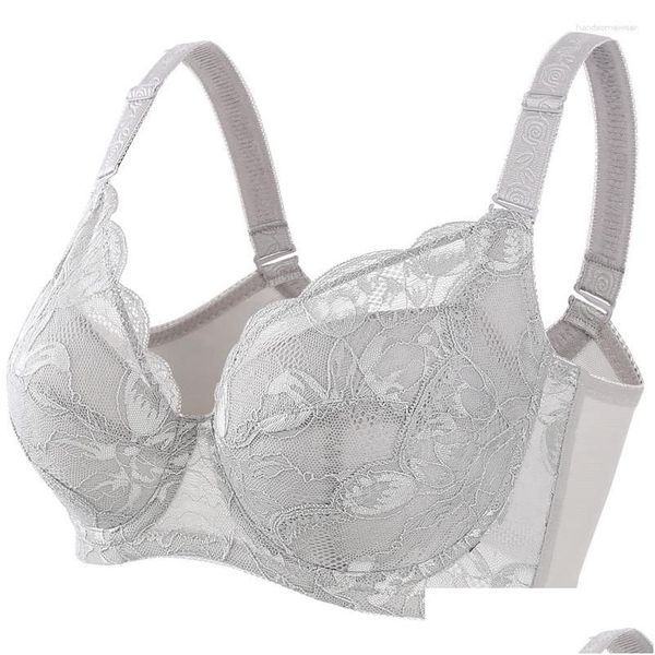 Reggiseni da donna Beauty reggiseno in pizzo taglie forti non imbottito Minimizer Fl figura reggiseno con ferretto 34 36 38 40 42 44 46 48 B C D E Fgh Drop Del Dhmel