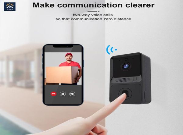 Z20 Video Türklingel Visuelle Stimme Echtzeit Intercom Chime VGA Nachtsicht IP Kamera WiFi Smart Alarm Türklingel Für Home Security A7155618