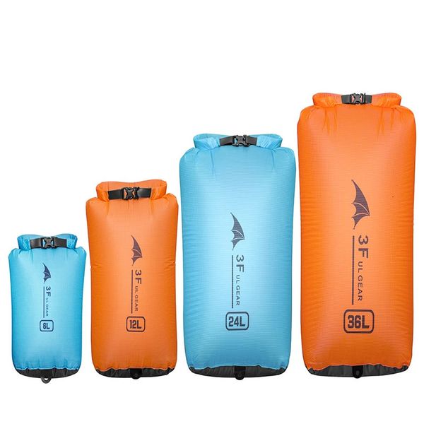 3F UL GEAR Quadratische Drifttasche, wasserdicht für Rafting-Sport, schwimmende Aufbewahrungstaschen, faltbare Reise-Sets, 36 l, 24 l, 12 l, 6 l, 240223