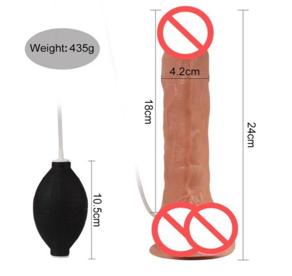 Eiaculare Dildo Per Le Donne Realistico Schizzi Pene Enorme Ventosa Cazzo Lesbiche Masturbazione Strumento Coppia Erotico Giocattolo Del Sesso7060904