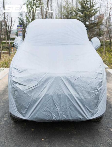 Capas de carro exterior protetor completo proteção ao ar livre protetor solar à prova dwaterproof água universal para hatchback sedan suv j2209072272002