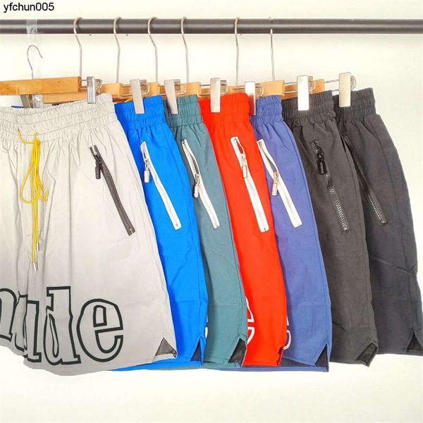 Shorts maschile designer rhude quinto uomo set pantaloni da pista alla moda e comodo la moda è popolare New Summer Gym Q7f1