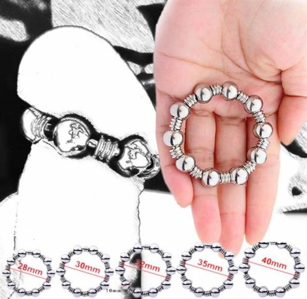 Металлическое кольцо для пениса, сексуальные игрушки для мужчин, мужское кольцо для задержки эякуляции из нержавеющей стали, кольцо на член со стимулятором головки, сперма Lock287p4350490