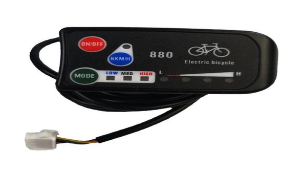 Cinghie e cinghie Display per bicicletta elettrica 24V 36V 48V Ebike Ligent Pannello di controllo Lcd LED880 Impermeabile per KT Controller7647265