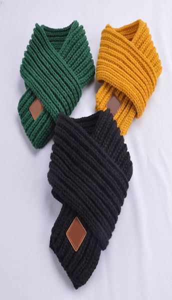 bambini ragazzi ragazze sciarpa invernale bambini pompon sciarpa per bambini scaldacollo caldo sciarpe che lavorano a maglia scaldacollo in lana foulard2537100