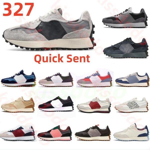 Männer Running Shoes 327 Aluminium Bandier Black Blue Red Mens Sneakers Leichte Beige Casablanca Black Pink Turtle Dove Dove Dove Sports Schuhe Wanderschuhe Größe 36-45