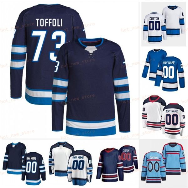 Tyler Toffoli Scheifele Winnipeg Hockey Trikots Blake Wheeler Nikolaj Ehlers David Gustafsson Sam Gagner Josh Morrissey Connor Hellebuyck Kyle Connor