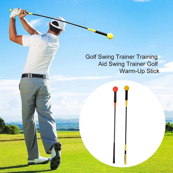Golf swing training aid golf swing prática haste de aquecimento vara acessórios de golfe instrutor de golfe aids suprimentos 40/48 polegadas 240227