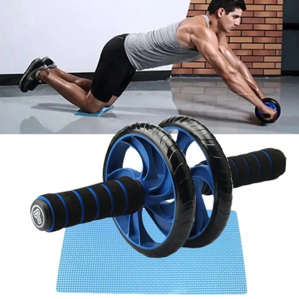 AB Rolller Wheel L Abdominal Egzersiz Silindiri YOK GÖREV KULLANIM DEĞİŞTİRİLMİŞ Yumuşak Köpük Kulpları Diz Mat Kas Eğitmeni Fitness Ekipmanları 240226