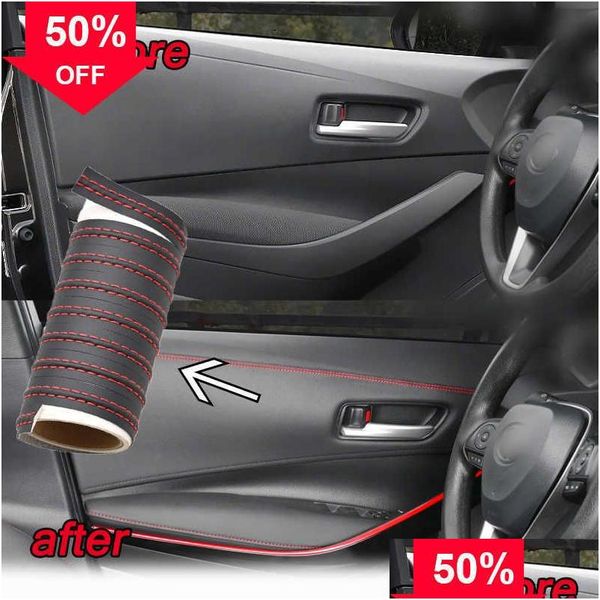 Altri accessori interni Nuovo 8M Interni Autoadesivi Linea decorativa Striscia Cruscotto Modifiche porta Trim Modifiche fai da te Decoratio Dh8Ui