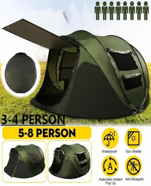 Tende e rifugi Tenda da campeggio esterna per famiglie con pop-up automatico per 58 persone Easy Open Camp Ultralight Instant Shade Portable 3739229
