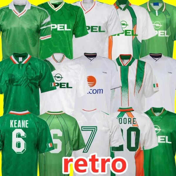 2002 1994 Irlanda retro camisas de futebol 1990 1992 1996 1997 casa clássico vintage irlandês McGRATH Duff Keane ALDRIDGE STAUNTON HOUGHTON McATEER camisa de futebol