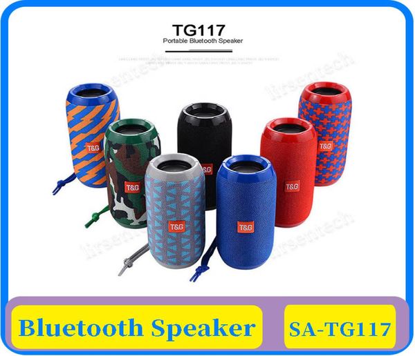 15x TG117 Kablosuz Bluetooth Hoparlör Sütun Taşınabilir Hoparlör Altavoz Bluetooth Soundbox 10W TF Kartlı Açık Hoparlör FM Radio6091235