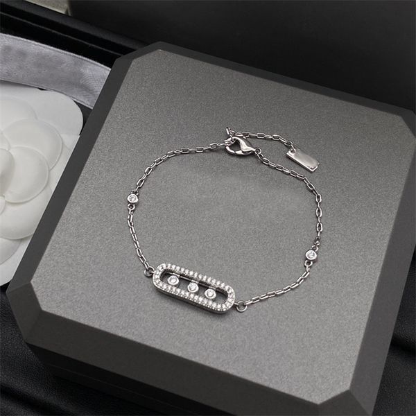 Bracciale designer di gioielli per donna messikas bracciale scivolante placcato oro ciondoli di alta qualità braccialetti con strass scintillanti gioielli per accessori uomo zh166 E4