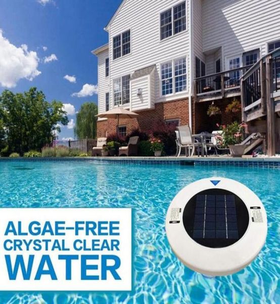 Poolzubehör Solar Poolionizer Sier Ion Swimming Purifier Wasserreinigerkillsalgae Ionizer für Outdoor Tub9601990