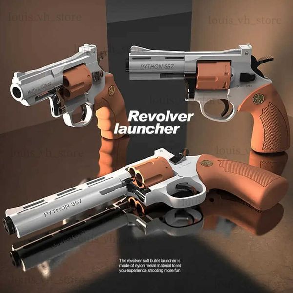 Pistola Giocattoli Revolver Pistola ZP5 Launcher Sicuro Soft Bullet Pistola giocattolo Arma Modello Airsoft Pneumatico Fucile Pistola Pistola Per Bambini Ragazzi Adulti T240309
