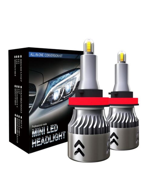 Farol do carro à prova dwaterproof água lâmpadas led 9005 hb3 h109006 hb4h1h3h8 h9 h11 60w 9600lm 6000k farol automático luz de nevoeiro bulbo3729910