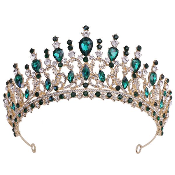 2024 neues Design Braut Tiara Hochzeitsfestigkeit Kronmädchen Tiara Crowns Brautzubehör 2418