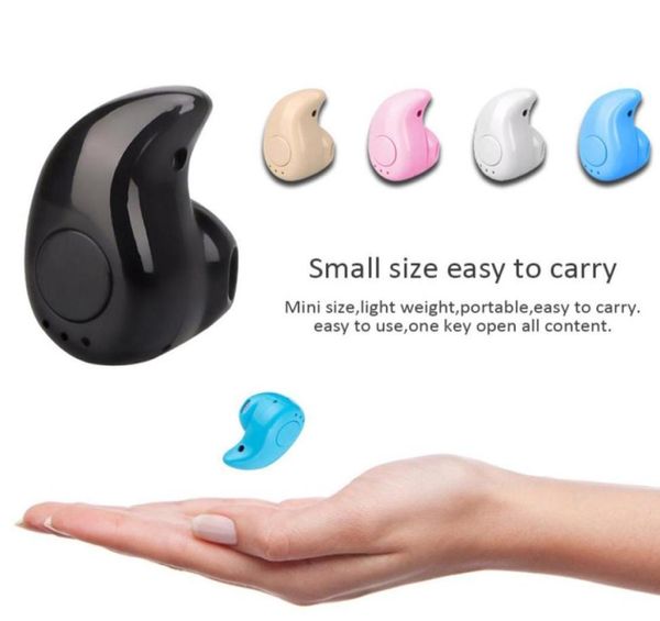 S530 Hafif Kablosuz Kulaklık Bluetooth Kulaklık Kulaklıkları Mikrofonlu Mini Görünmez Spor Stereo Kulaklıklı
