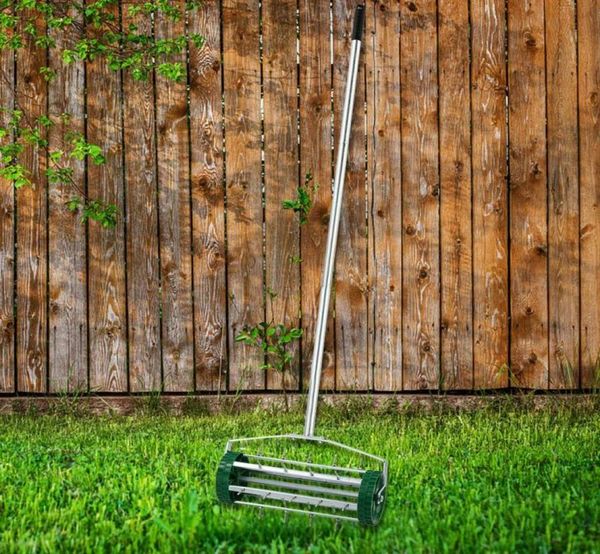 Aerador de gramado rolante para serviço pesado, cortador de grama, escarificador de jardim com ponta de rolo 1523068
