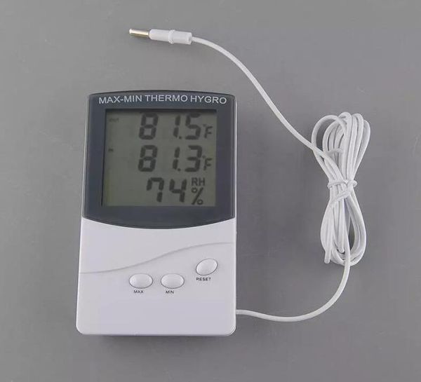 KTJ TA318 Hochwertiges digitales LCD-Innen- und Außenthermometer Hygrometer Temperatur Luftfeuchtigkeit Thermo-Hygro-Messgerät MINI MAX Pomodor3543197