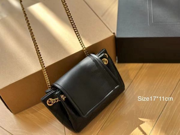 lusso di design La nuova borsa Monogram nolita è disponibile in due misure, chiusura frontale con connessione in metallo, catena con motivo a rombi con logo a lettera e cinturino in pelle