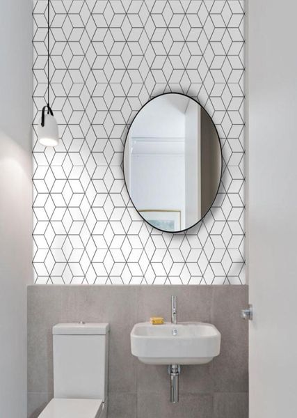 10 adet banyo kendi kendine yapışkan mozaik karo çıkartması su geçirmez mutfak backsplash duvar sticker diy nordic modern ev dekorasyonu4879308