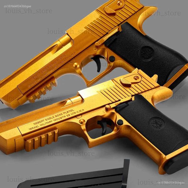 Arma Brinquedos Novo Desert Eagle Shell Ejeção Soft Bullet Gun Manual Bolt Carregando Meninos e Meninas Podem Lançar Soft Bullet Childrens Toy Pistol T240309