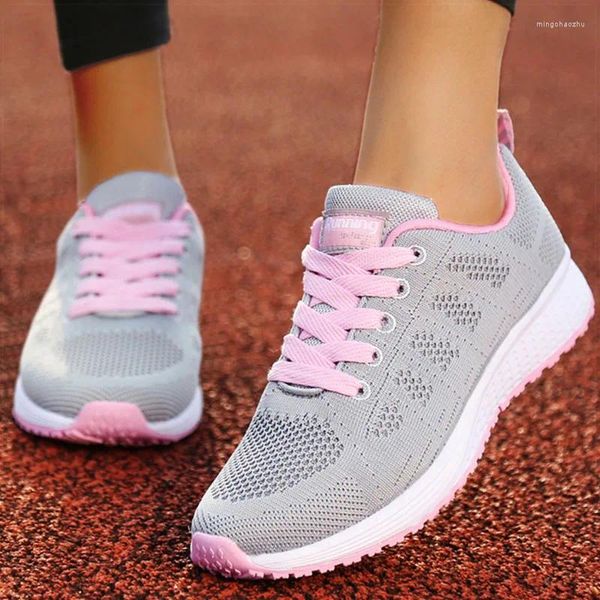 Scarpe casual Scarpe da ginnastica da donna bianche per sneaker sportive Breathe Sports Tennis Lady Scarpe da ginnastica da donna