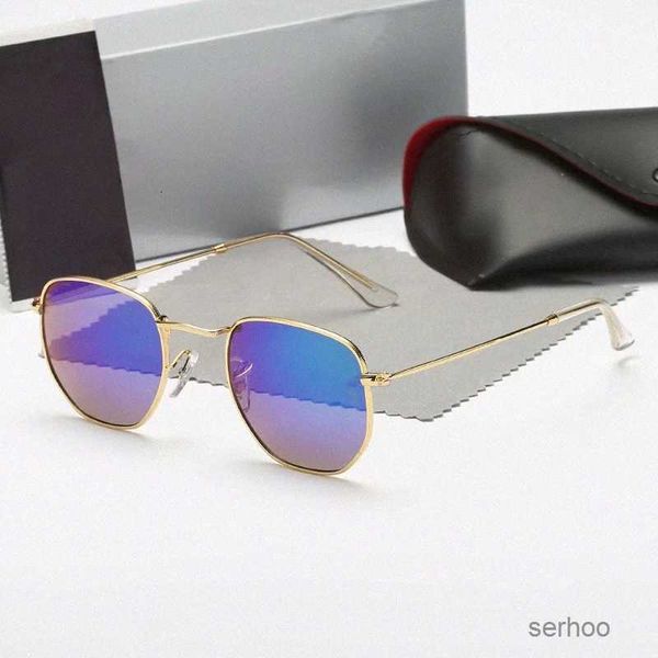 Дизайнер Rao Baa Солнцезащитные очки Классические Ретро Мужчины Роскошные очки Лучи Рамка Стеклянные линзы Солнцезащитные очки I3wj #