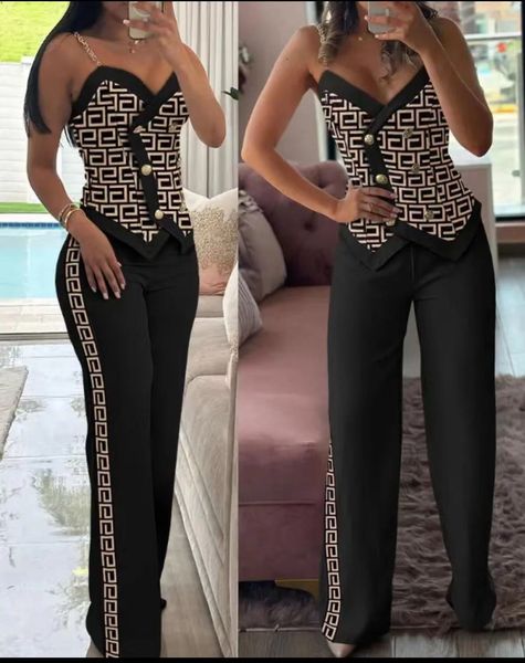 Vintage yelek tişörtleri elbise takımları kadınlar için takımlar pantolon tasarımcısı bayanlar kazık yüksek bel etekleri iki parça set tatil tatil bodycon parti kulüp elbise