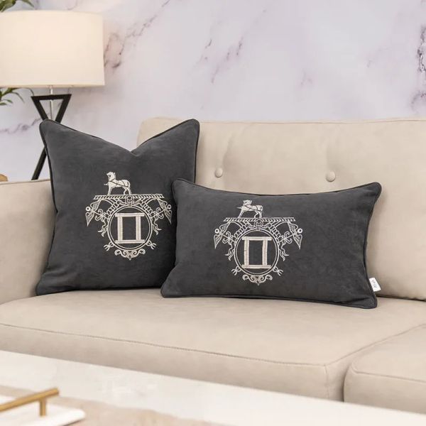 Almofada superior moda clássica almofada têxteis para casa sofá do carro fronha decorativa luxurys marca almofadas sala de estar travesseiros de lã