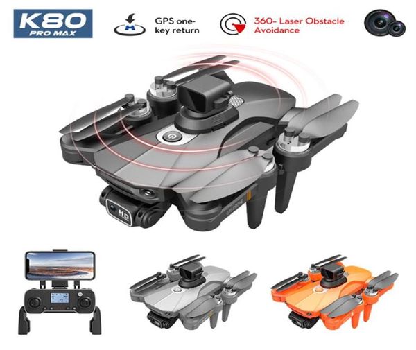 K80pro MAX Hindernisvermeidung 360-Grad-Quadrocopter 5G WLAN FPV Grande Winkelprofissional Fotografie bürstenloser Motor RC Quadrocopter9086523